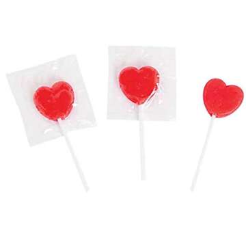 Mother's Day Craving Heart Lollipops - 20 Count - Cherry Flavor by Tundras