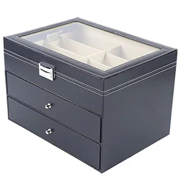 Eapmic Stylish Eyeglass Organizer Case with 24 Slots