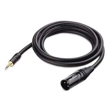 Cable Matters 3.5mm to XLR Cable 6 ft, Male to Male XLR to 1/8 Inch Cable, XLR to 3.5mm Cable, Compatible with iPod, MP3 Player, Laptop, Voice Recorder and More - 6 Feet