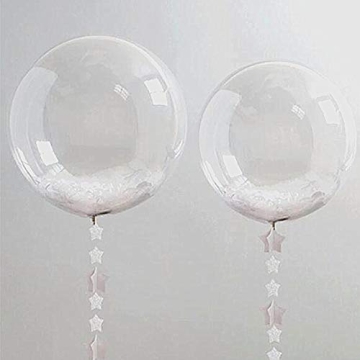 Bobo Balloons 50 Pack Transparent 20 Inch Clear Balloons