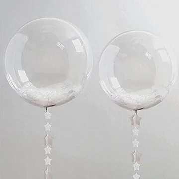Bobo Balloons 50 Pack Transparent 20 Inch Clear Balloons