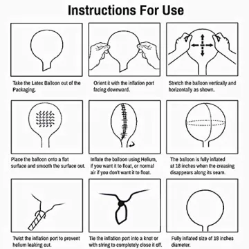 Bobo Balloons 50 Pack Transparent 20 Inch Clear Balloons