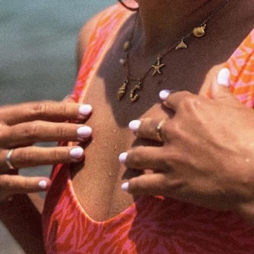 YANCHUN Initial Necklace for Women Beachy Gold Charm Jewelry