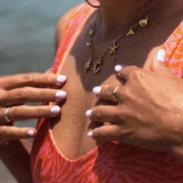 YANCHUN Initial Necklace for Women Beachy Gold Charm Jewelry