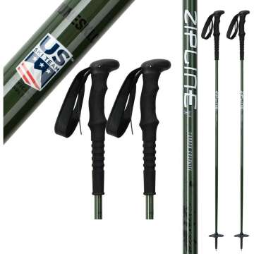 Zipline Blurr 16.0 Ski Poles - Graphite Carbon Composite