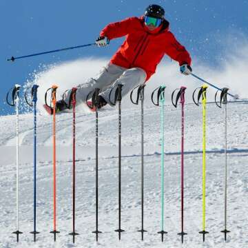 Zipline Blurr 16.0 Ski Poles - Graphite Carbon Composite