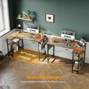 CubiCubi L Shaped Desk - Versatile Corner Desk Solutions