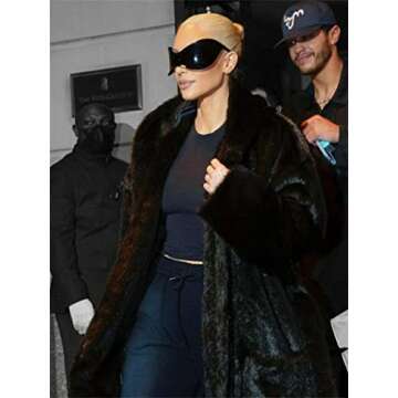 GUVIVI Futuristic Sunglasses for Men Women Oversized Wrap Around Shield Fashion Superhero Chic Mask Sun Glasses Shades