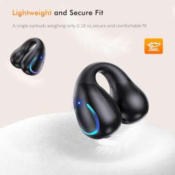 Open Ear Clip Wireless Earbuds for Active Lifestyle
