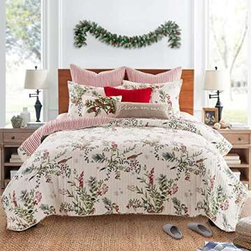 Winterberry Forest Christmas Pillow - Levtex Home 12x24