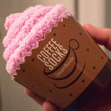 DreamBundle's Novelty Socks + Gift Package "If You Can Read This, Bring Me Coffee" (Coffee Edition! - Pink)