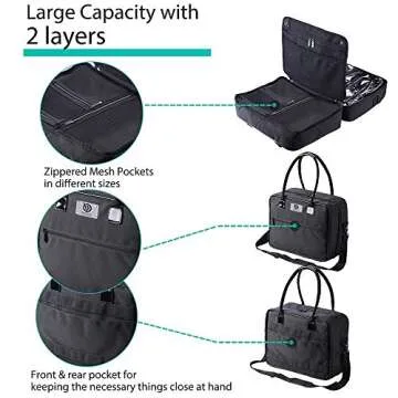 BYOOTIQUE Makeup Train Case for Travel Artists and Organizers