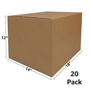 uBoxes Moving Boxes Bundle of 18"x14"x12" (Medium Boxes - Pack of 20)