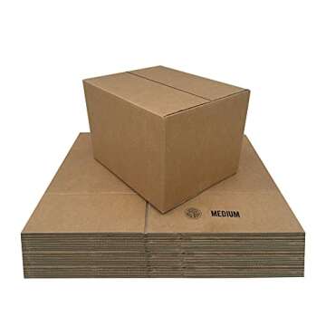 uBoxes Moving Boxes Bundle of 18"x14"x12" (Medium Boxes - Pack of 20)
