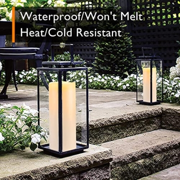 Waterproof Outdoor Flameless Candles with Remote Timer