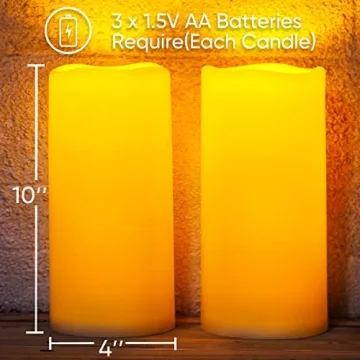 Waterproof Outdoor Flameless Candles with Remote Timer