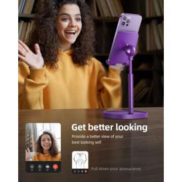 LISEN Adjustable Phone Stand for All Mobile Devices