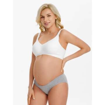Angelhood Maternity Underwear 6 Pack for Comfort