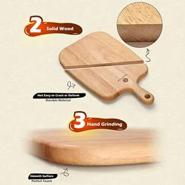 Top Quality Wood Cutting Board Set for All Ages