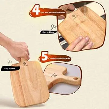 Top Quality Wood Cutting Board Set for All Ages