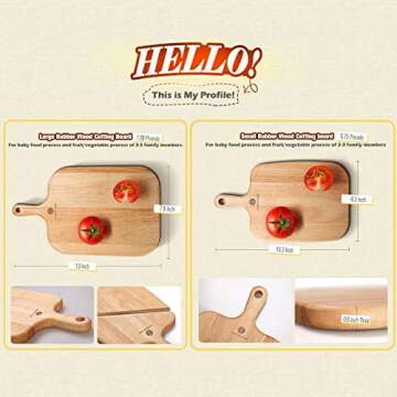 Top Quality Wood Cutting Board Set for All Ages