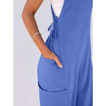 Stylish ANRABESS Women Summer Jumpsuit with Pockets