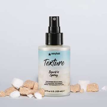 SexyHair Texture Beach'n Spray Texturizing Beach Spray, 4.2 Oz | Maintains Natural Shine | Up to 24 Hour Humidity Resistance | All Hair Types