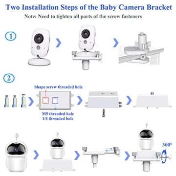 Durable EYSAFT Baby Monitor Holder for Safe Baby Monitoring