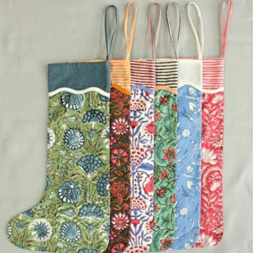 Vibrant Handmade Multicolor Christmas Stockings for Kids