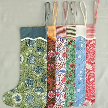 Vibrant Handmade Multicolor Christmas Stockings for Kids