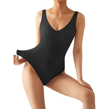 SUUKSESS Women's Backless Sleeveless Bodysuit