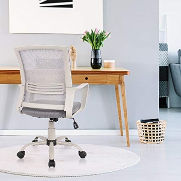 Ergonomic Office Chair with Lumbar Support and Wheels