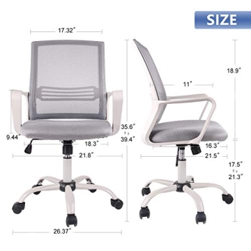 Ergonomic Office Chair with Lumbar Support and Wheels