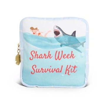 Primo Lines Shark Week Period Bag for Teens and Women