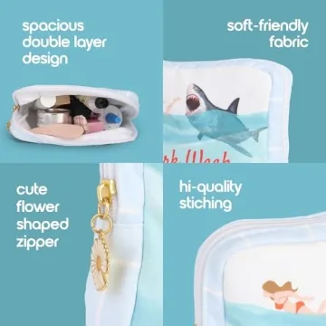 Primo Lines Shark Week Period Bag for Teens and Women