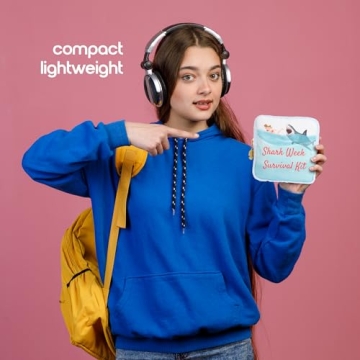 Primo Lines Shark Week Period Bag for Teens and Women