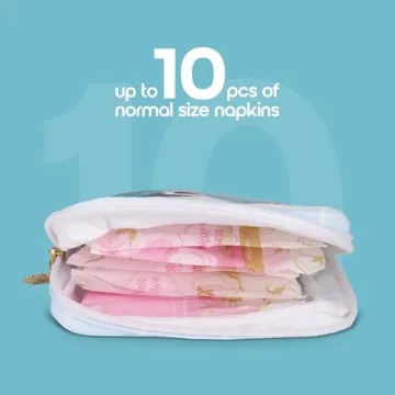 Primo Lines Shark Week Period Bag for Teens and Women