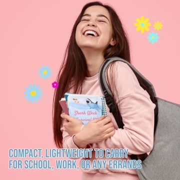 Primo Lines Shark Week Period Bag for Teens and Women