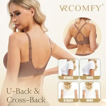 Jelly Wireless Bra Comfortable Deep V Push Up Everyday Use