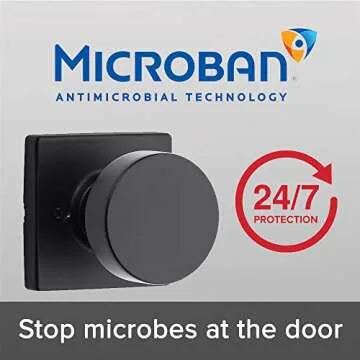 Kwikset Pismo Dummy Door Knob, Single Sided Handle for Closets, French Double Doors, and Pantry, Mat...