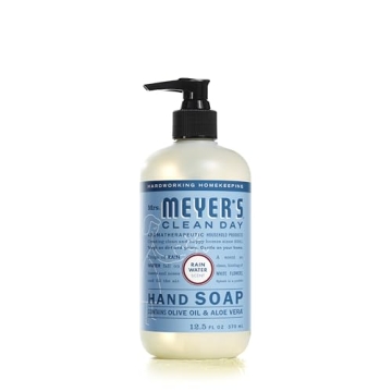 MRS. MEYER'S CLEAN DAY Hand Soap with Essential Oils - 12.5 fl. oz Rain Water Scent
