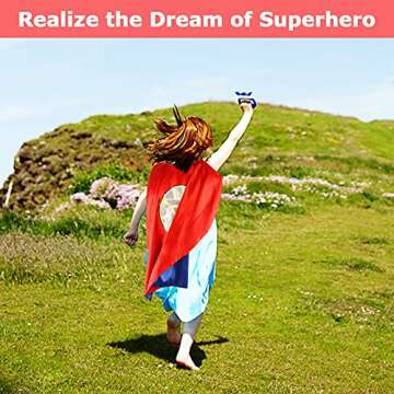 InPoTo Superhero Capes and Masks Set for Kids - Dress Up for Ages 4-12