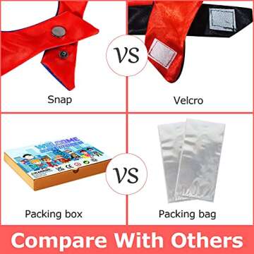 InPoTo Superhero Capes & Masks for Kids Ages 4-12