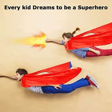 InPoTo Superhero Capes & Masks for Kids Ages 4-12