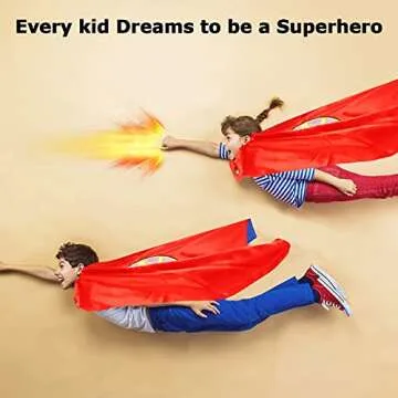 InPoTo Superhero Capes & Masks for Kids Ages 4-12