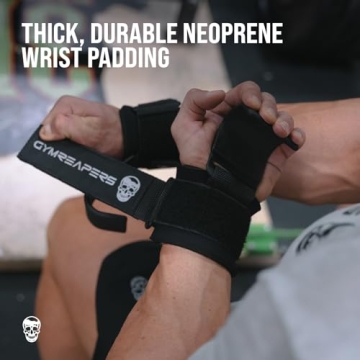 Gymreapers Weight Lifting Hooks - Heavy Duty Hand Grip Support