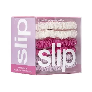 Sweet Pea Slip Silk Scrunchies 6-Pack Hair-Friendly Luxury
