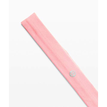 Lululemon Azalea Pink/White Cardio Headband for Active Use