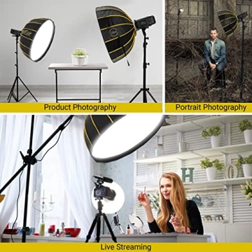 Glow 25" Collapsible Silver Beauty Dish Softbox