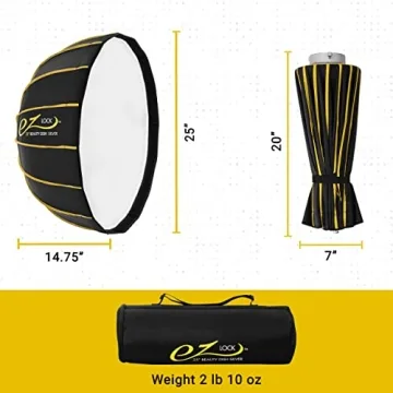 Glow 25" Collapsible Silver Beauty Dish Softbox